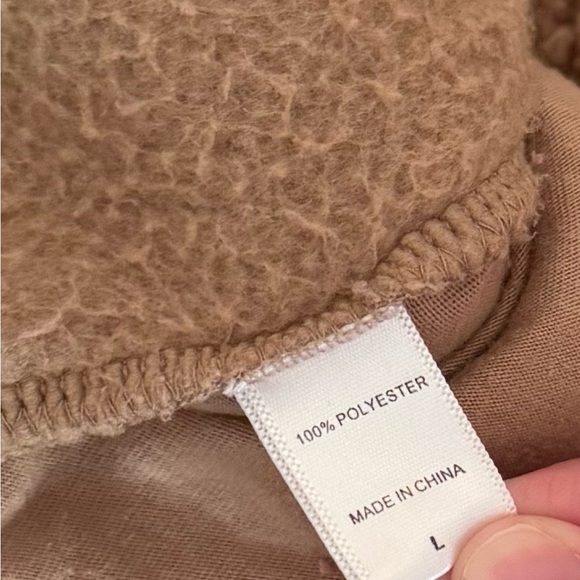 Koolaburra by UGG Sherpa Fleece Quarter Zip Pullover Women’s Size Large Brown - Picture 5 of 5